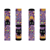 Purple Cat Socks